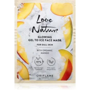 Oriflame Love Nature Gel To Ice Organic Mango maschera illuminante viso 10 ml