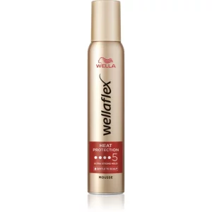 Wella Wellaflex Heat Protection fissante in mousse per la termoprotezione dei capelli 200 ml