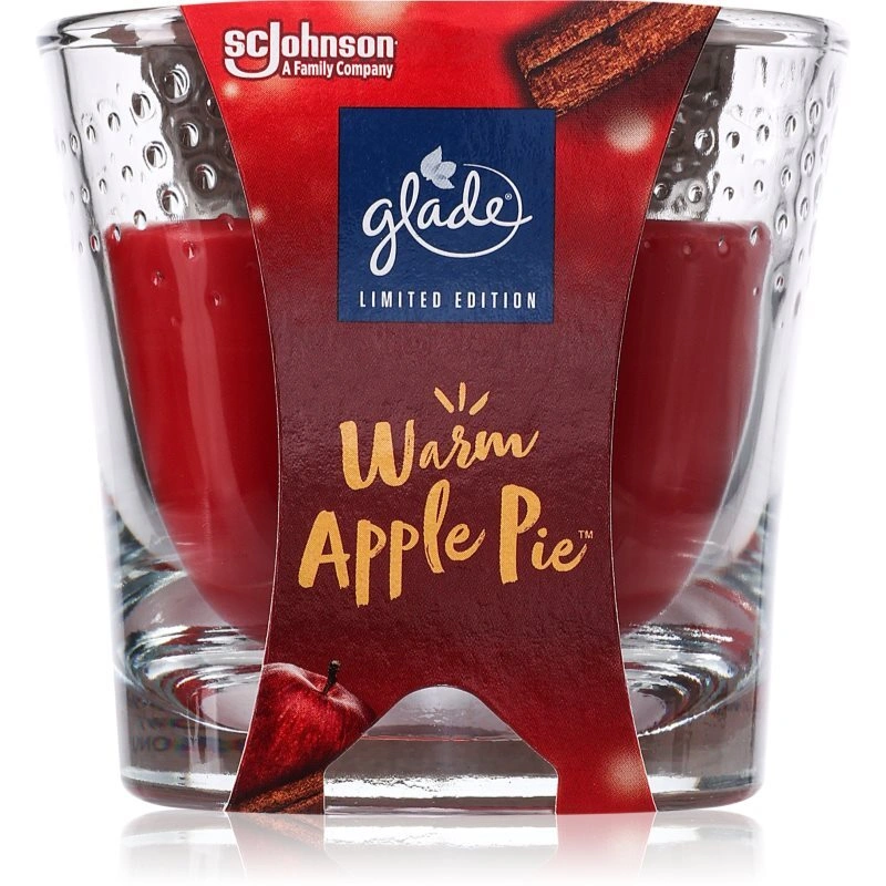 GLADE Warm Apple Pie candela profumata 112 g