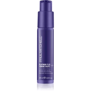 Paul Mitchell Platinum Plus Toning Drops pigmenti di fondotinta in gocce per capelli schiariti, con meches biondo freddo 25 ml