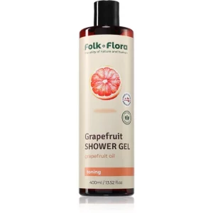 Folk & Flora Grapefruit gel doccia rinfrescante 400 ml