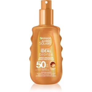 Garnier Ambre Solaire Ideal Bronze spray protettivo per stimolare e prolungare l'abbronzatura SPF 50 150 ml
