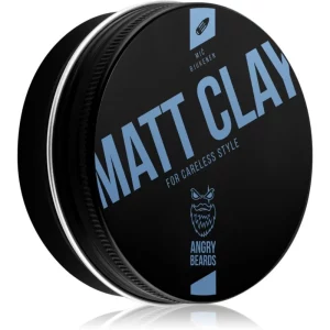 Angry Beards Mitch Buchannon Matt Clay argilla opaca modellante per capelli 100 g