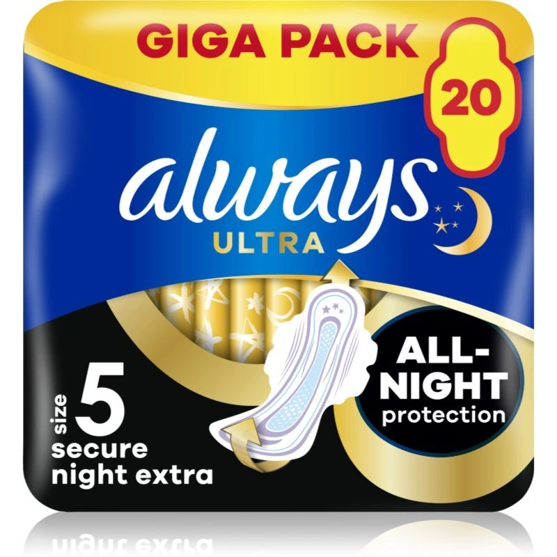Always Ultra Secure Night Extra assorbenti 20 pz