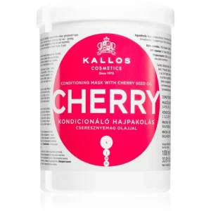 Kallos KJMN Professional Cherry maschera idratante per capelli rovinati 1000 ml