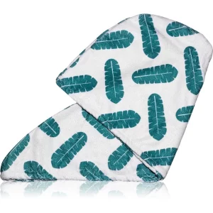 Coco & Eve Microfibre Hair Towel Wrap asciugamano per capelli 1.0 Leaf Print 1 pz