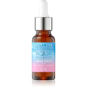 Eveline Cosmetics Aqua Balance Trehalose + PGA Acid siero idratante intenso con acido ialuronico 18 ml