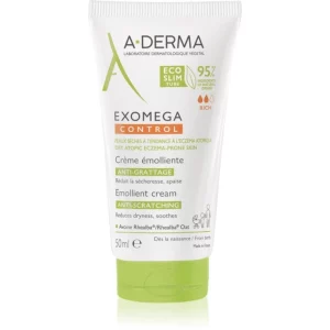 A-Derma Exomega Control Emollient Cream crema corpo per pelli molto secche, sensibili e atopiche 50 ml