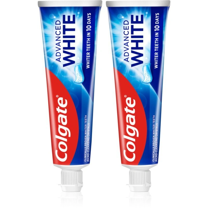 Colgate Advanced White dentifricio sbiancante anti-macchie 2x75 ml