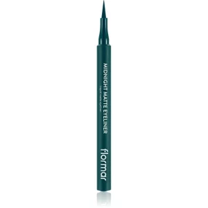 flormar Midnight Matte Eyeliner eyeliner in pennarello effetto opaco colore 04 Green 1 ml