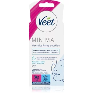 Veet Minima Hypoallergenic strisce depilatorie con cera per il viso 20 pz