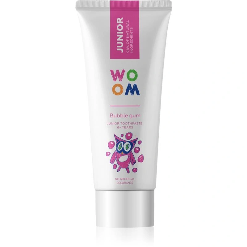 WOOM Junior Bubblegum dentifricio per bambini 50 ml