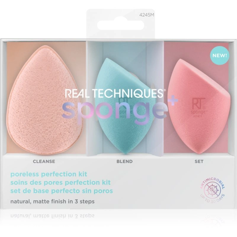 Real Techniques Sponge+ Poreless Perfection confezione regalo per pelli con imperfezioni