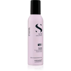 Alfaparf Milano Semi di Lino Style&Care Flexible Mousse fissante in mousse per un fissaggio e una brillantezza naturali dei capelli con filtro UV 250