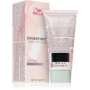 Wella Professionals Shinefinity Zero Lift Glaze tinta semipermanente per capelli colore 09/65 - Pink Shimmer 60 ml