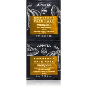Apivita Express Beauty Detox Face Mask Pumpkin maschera detossinante viso 2x8 ml