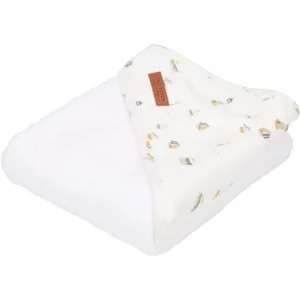 Little Dutch Hooded Towel Sailors Bay asciugamano con con cappuccio White 75x75 cm