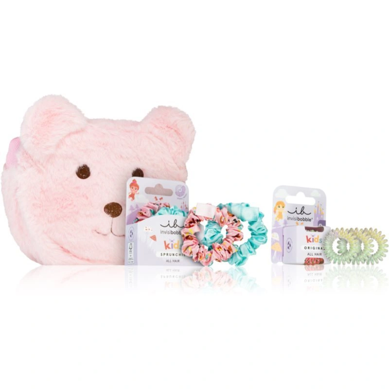 invisibobble Pink Teddy Xmas 2023 set per bambini