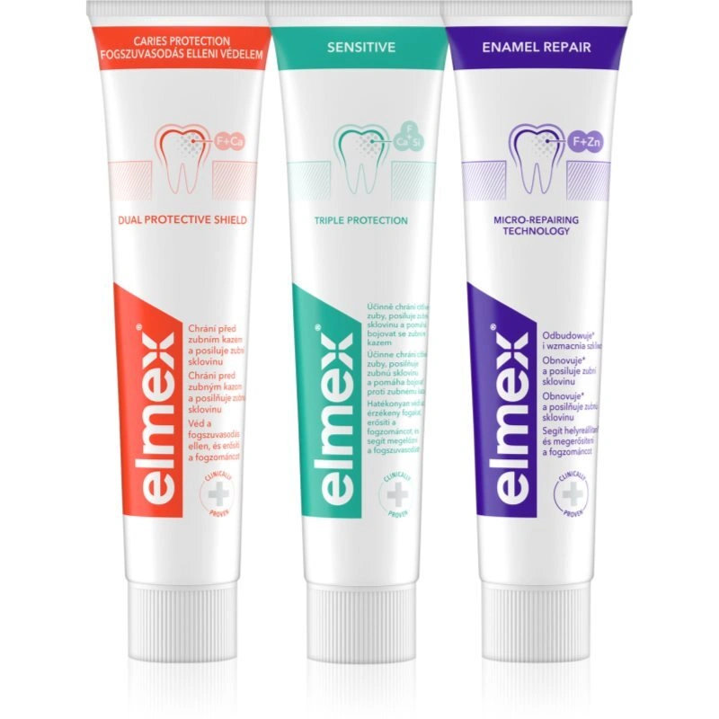 Elmex Mix Trio dentifricio 3x75 ml
