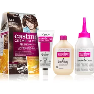 L’Oréal Paris Casting Creme Gloss tinta per capelli colore 518 Hazelnut Macchiato 1 pz