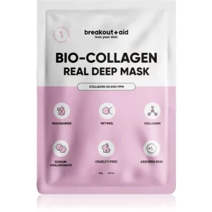 breakout + aid Bio-Collagen Real Deep Mask maschera notte con collagene 1 pz