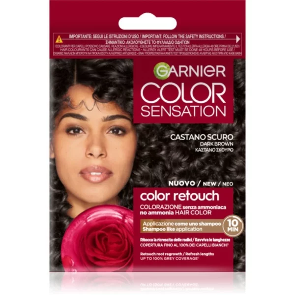 Garnier Color Sensation Retouch colore per coprire la ricrescita Castano Scuro 1 pz