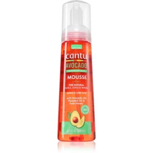CANTU Avocado Styling Mousse gel modellante per capelli mossi e ricci 237 ml