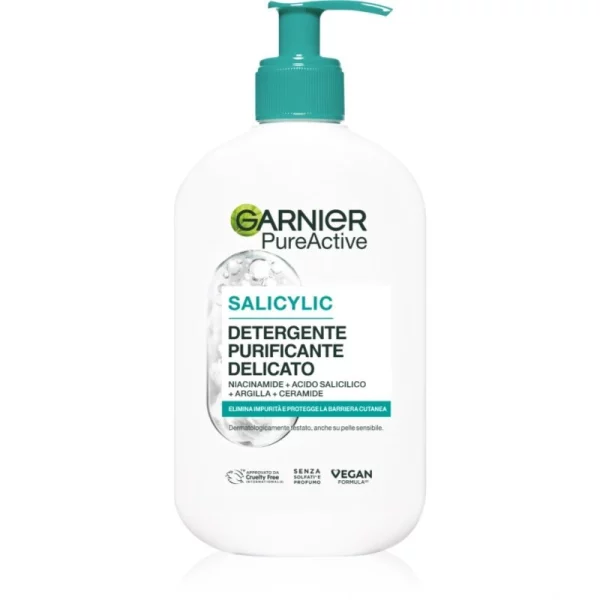 Garnier Pure Active Salicylic gel detergente delicato con acido salicilico 250 ml