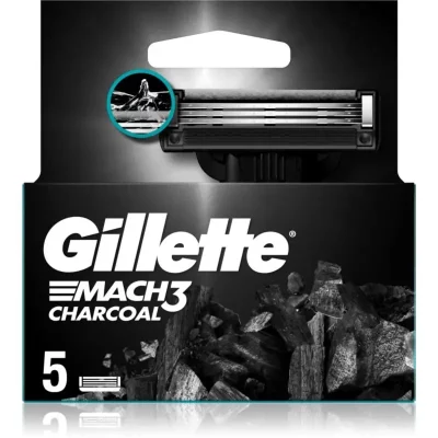 Gillette Mach3 Charcoal zapasowe ostrza 5 szt.