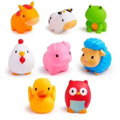 Munchkin Bath Farm Bath Squirts zabawka do wody 9 m+ 8 szt.