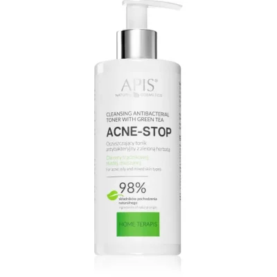 Apis Natural Cosmetics Acne-Stop Home TerApis tonik łagodząco-oczyszczający do cery tłustej i problematycznej 300 ml