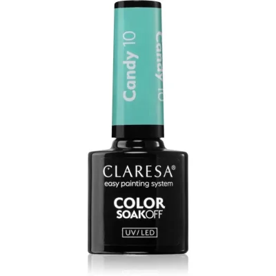 Claresa SoakOff UV/LED Color Candy lakier hybrydowy do paznokci odcień 10 5 g
