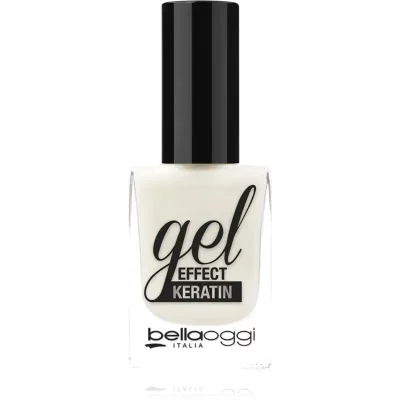 bellaoggi Gel Effect Keratin Nail Polish lakier do paznokci odcień Milky White 10 ml