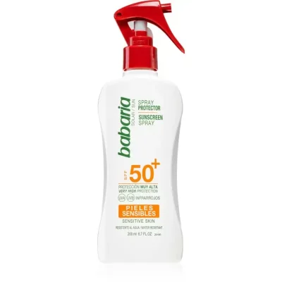 Babaria Sun Sensitive spray do opalania do skóry wrażliwej SPF 50+ 200 ml