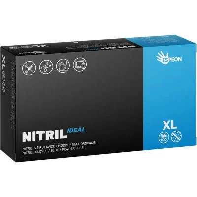 Espeon Nitril Ideal Blue rękawiczki nitrylowe bezpudrowe rozmiar XL 100 szt.