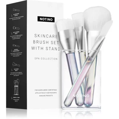 Notino Spa Collection Skincare brush set with stand zestaw pędzli do pielęgnacji skóry