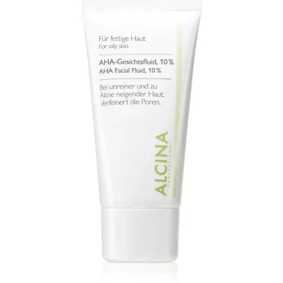 Alcina For Oily Skin fluid do twarzy z kwasami AHA 10% 50 ml