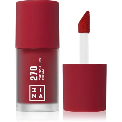 3INA The No-Rules Cream wielofunkcyjny kosmetyk do makijażu oczu, ust i twarzy odcień 270 - Deep, wine red 8 ml