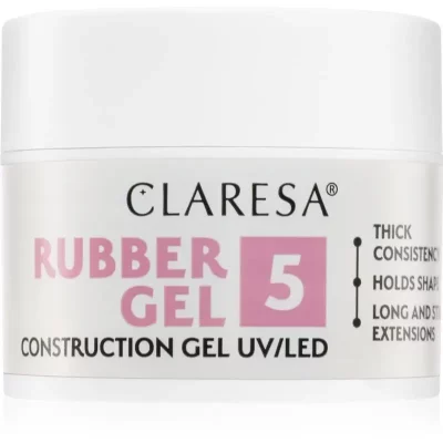 Claresa Rubber Gel Construction Gel UV/LED lakier żelowy do przedłużania paznokci odcień 05 12 g