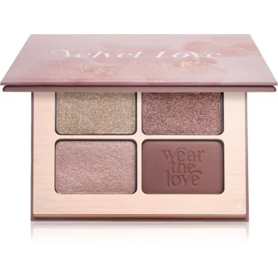 ZOEVA Velvet Love Eyeshadow Quad paleta cieni do powiek odcień Purple Haze Eyes 4x1,5 g