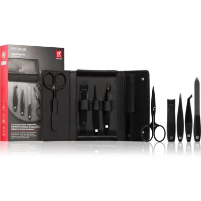 Zwilling Premium Black zestaw do manicure dla mężczyzn