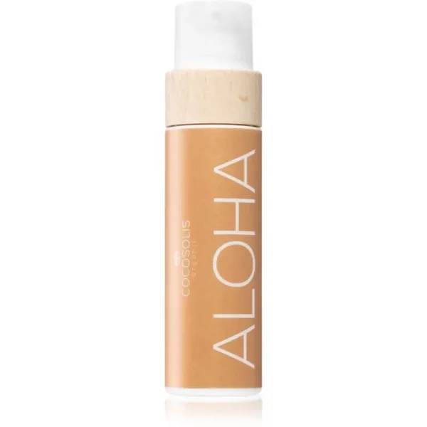 COCOSOLIS ALOHA pielęgnacyjny olejek do opalania baz filtra ochronnego z zapachem Coconut 110 ml