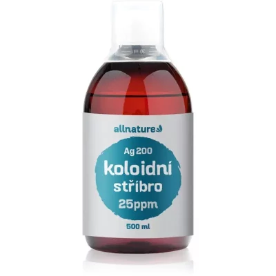 Allnature Koloidní stříbro Ag200 25 ppm oczyszczający tonik 500 ml