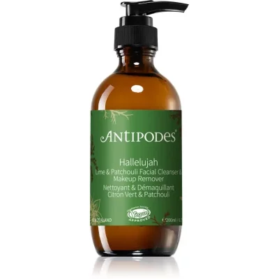 Antipodes Hallelujah Lime & Patchouli oczyszczający żel do demakijażu do twarzy 200 ml