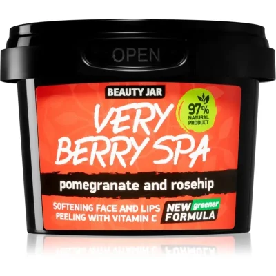 Beauty Jar Very Berry Spa zmiękczający peeling cukrowy do twarzy 120 g