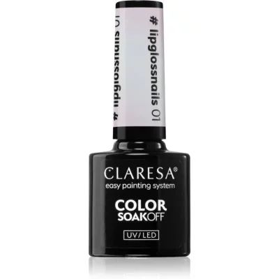 Claresa SoakOff UV/LED Color #lipglossnails lakier hybrydowy do paznokci odcień 01 5 g