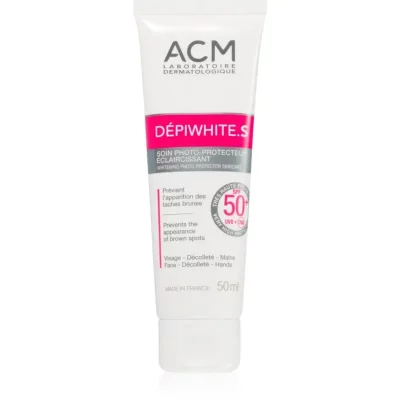 ACM Dépiwhite S krem ochronny na twarz i szyję SPF 50+ 50 ml