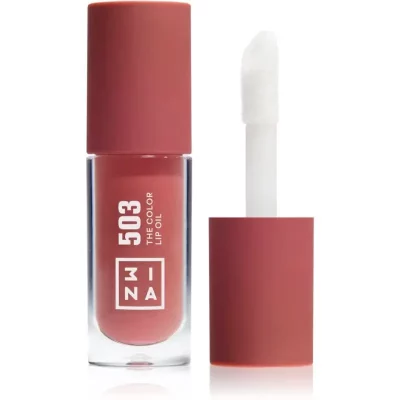 3INA The Color Lip Oil olejek nawilżający do ust odcień 503 - Medium nude pink, sheer 4 ml