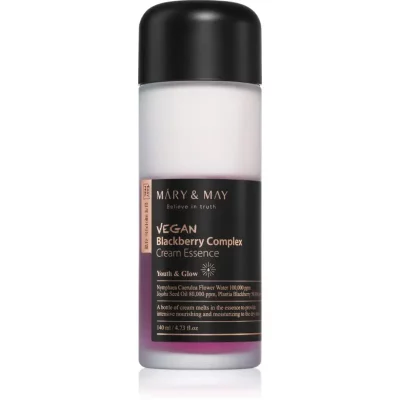 MARY & MAY Blackberry Complex Cream Essence skoncentrowana esencja nawilżająca dla cery wrażliwej 140 ml