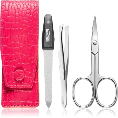 DuKaS Premium Line Solingen 892 zestaw podróżny Pink Crocodile